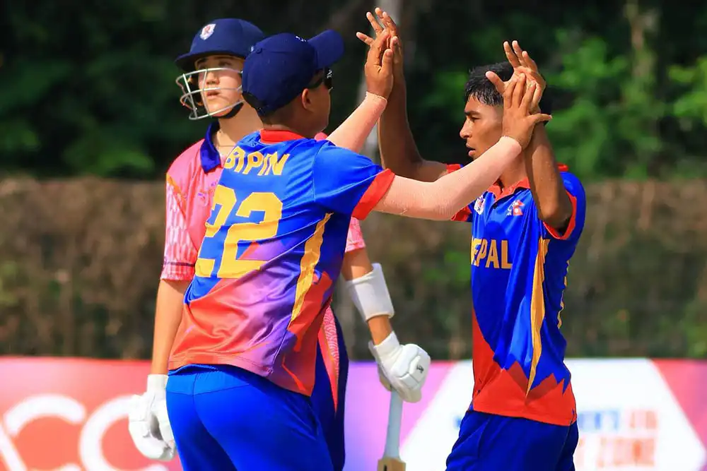 यू-१६ इस्ट जोन क्रिकेट : जापान नेपालसगँ ९ विकेट पराजित