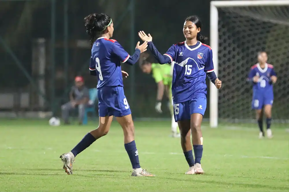 साफ यू-२० महिला च्याम्पियनसिपमा श्रीलंकाविरुद्ध नेपाल ७-० ले विजयी