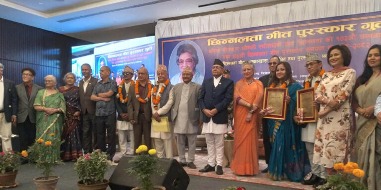 यस वर्षको छिन्नलता गीत पुरस्कार राजेन्द्र रिजाललाई