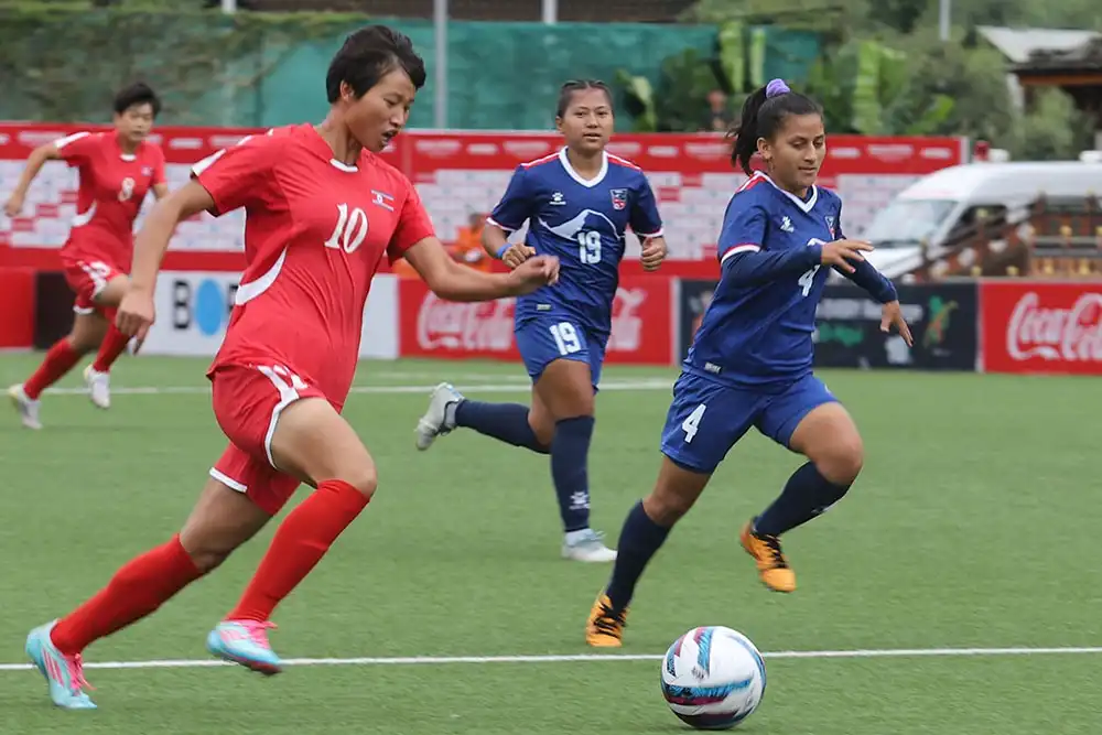 उत्तर कोरियासँग नेपाल ११-० ले पराजित