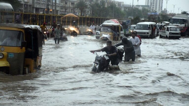 पाकिस्तानमा बाढीका कारण, १४० बालबालिका सहित २९९ जनाको मृत्यु