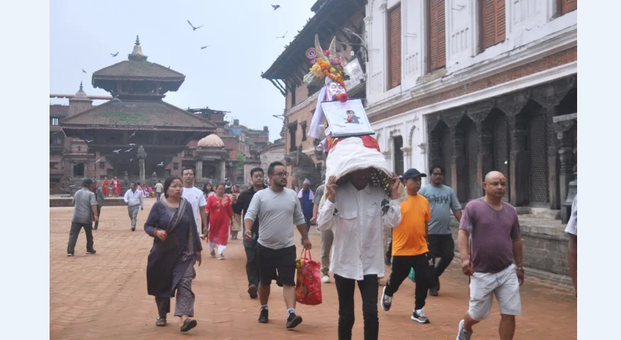 मौलिक शैलीमा ‘साँःपारु’ मनाउँदै भक्तपुरका नेवार समुदाय