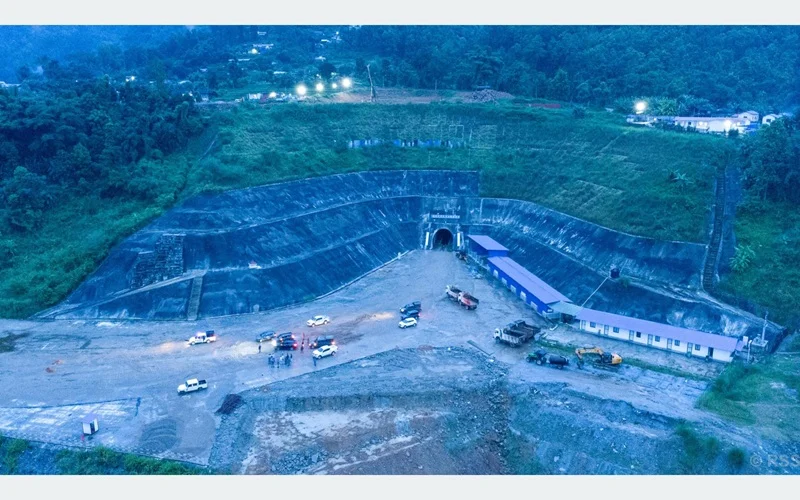 सुनकोशी मरिन डाइभर्सन : सात वर्षमा जम्मा ३७ प्रतिशत काम