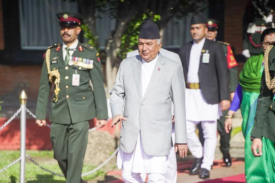 राष्ट्रपति पौडेल निस्किए कतार भ्रमणमा (तस्बिरहरू)