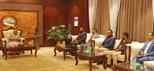 प्रधानमन्त्री कार्की र रवि लामिछानेबीच भेटवार्ता